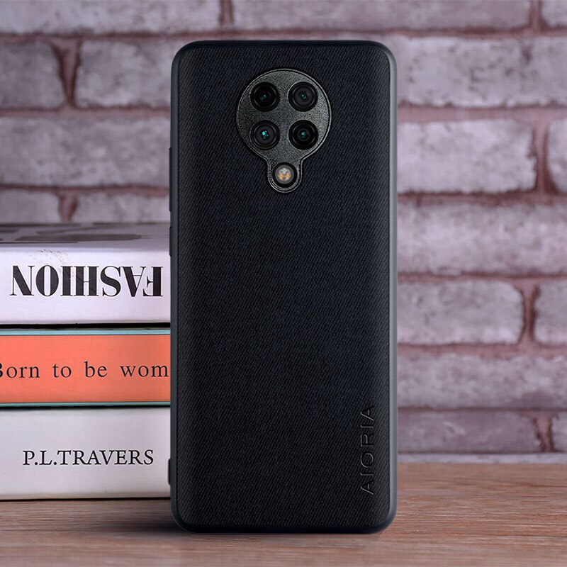 Case Voor Xiaomi Poco F2 Pro Poco X2 Coque Luxe Textiel Leer Skin Soft Phone Cover Voor Xiaomi Poco F2 pro Case Funda Capa: Poco X2 / black