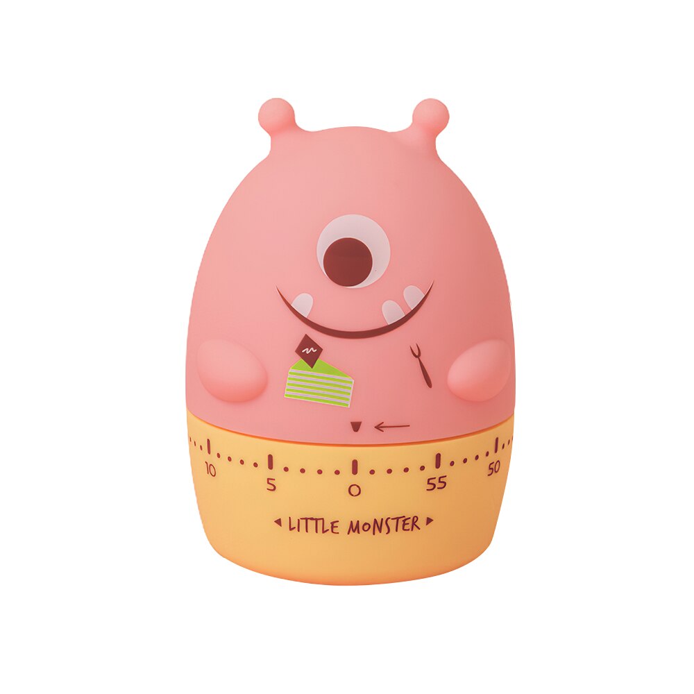 Mechanical Timer Cute Timer Kitchen Timer Cooking Timer For DIY Study Cooking Sports: Pink