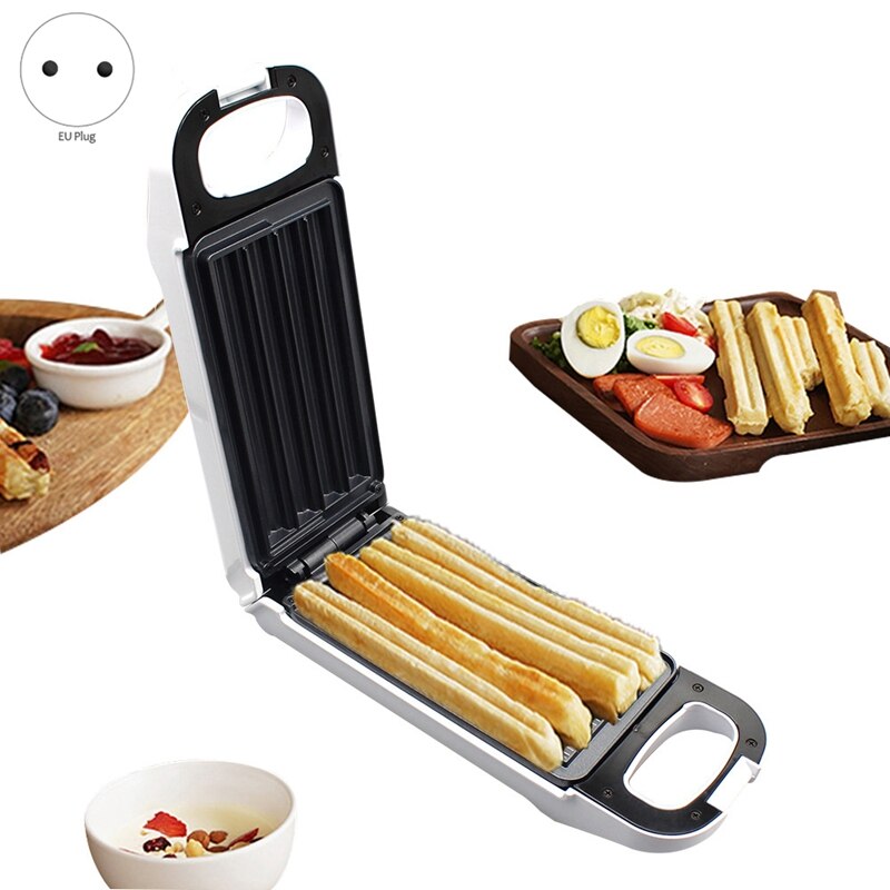 Machine à gaufres et Churros électrique, appareil de cuisson automatique sans huile et sain en quelques Minutes