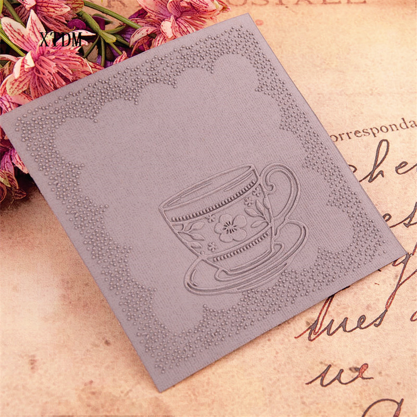 plastic clock template cup craft card making paper card album wedding decoration clip Embossing folders