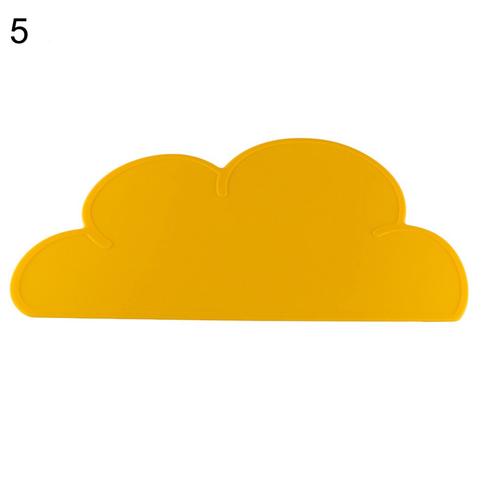 Portable Cloud Shaped Silicone Placemat Children Baby Plate Mat Waterproof Tableware Heat Resistant Bowl Pad Home Dinner Tools