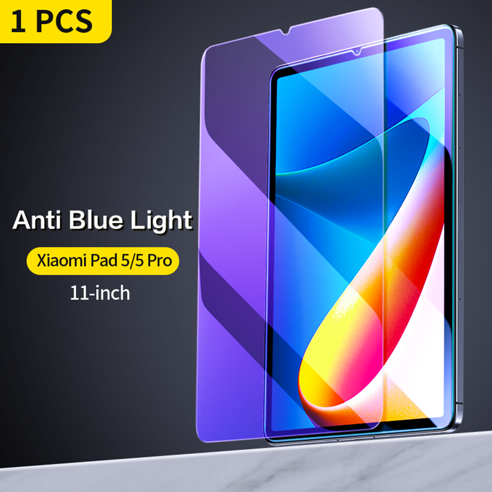 SmartDevil Tempered Glass for Xiaomi Mi Pad 5 5 Pro 11 inch Tablet Glass 9H Screen Protector HD Anti Blue Light Protective Film: Anti Blue Ray 1PCS