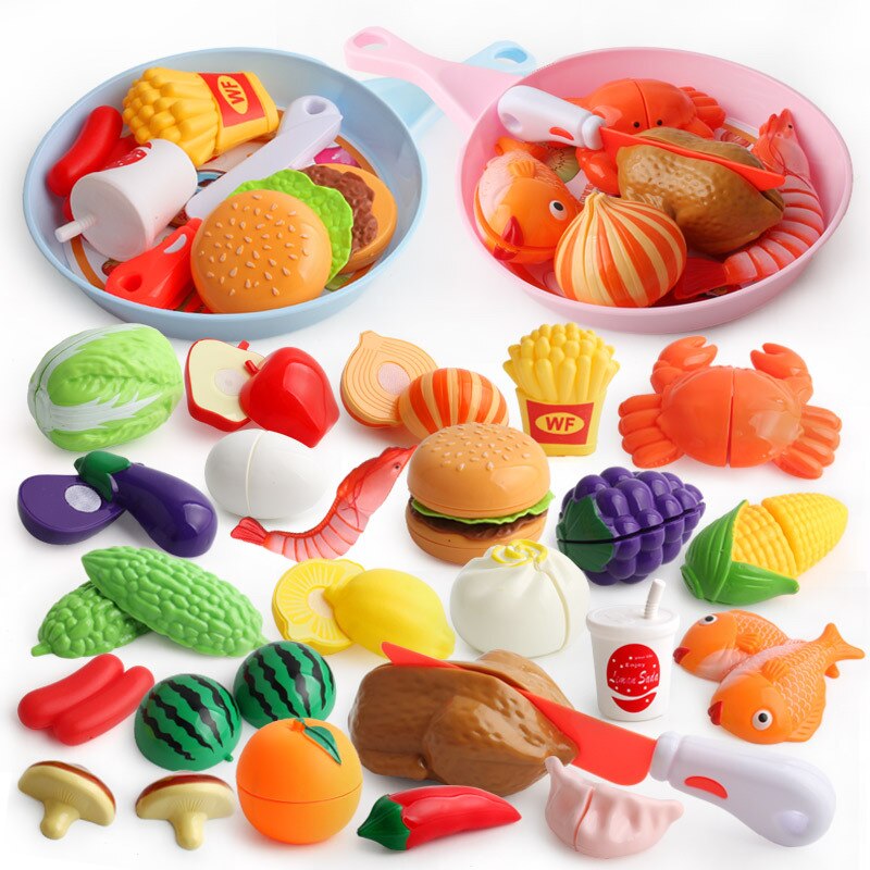 20-stück kinder Spielen Haus Simulation Obst und Gemüse Pizza Besteck Küche Spielen Haus Hamburger Obst und Gemüse