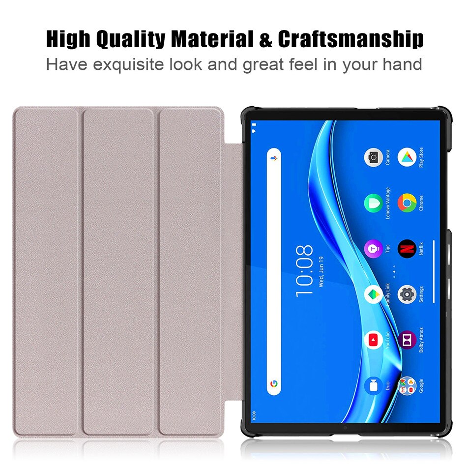Funda de cuero con soporte magnético para Lenovo Tab M10 HD, TB-X505F, TB-X505L, TB-X605F, 10,1"