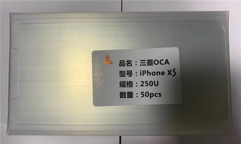 50 teile/los OCA Optische Klare Klebstoff Für Apple iPhone X XR XS Max 250um Doppel Seite Aufkleber LCD Glas Reparatur teile Freies