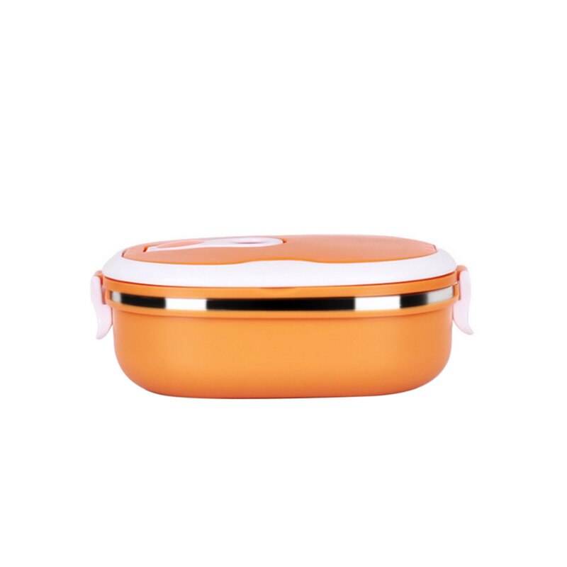 Portable Food Warmer School Kids Lunch Box Thermal Insulated Food Container: orange