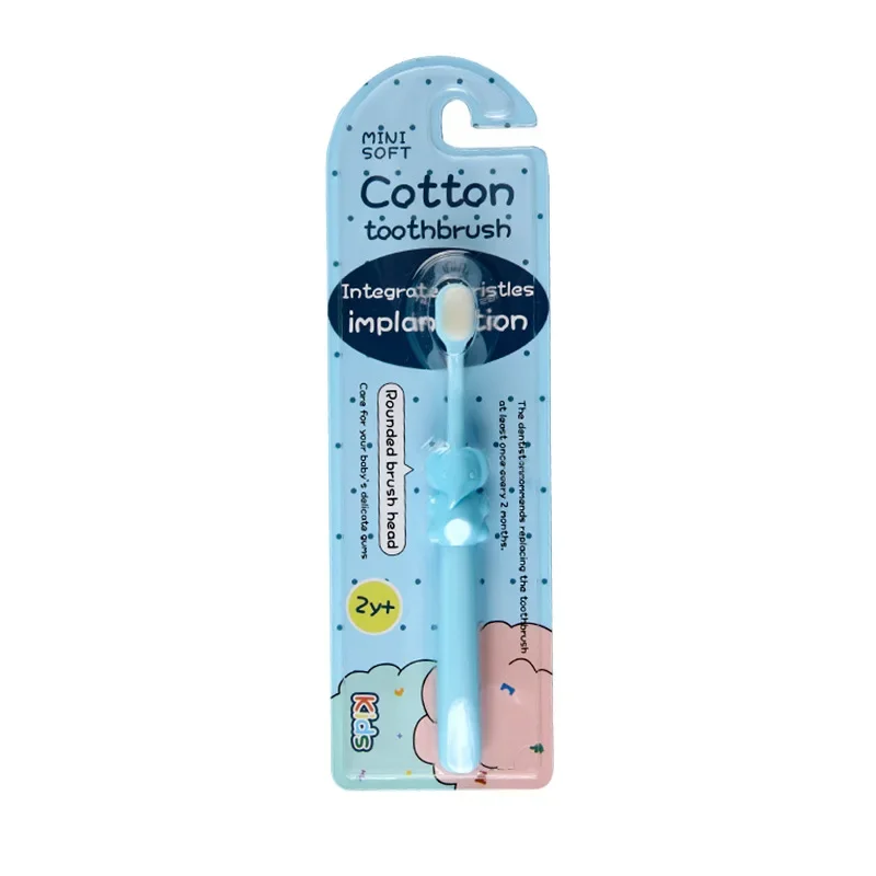 Bébé enfants brosses à dents Ultra doux brosse à dents enfants brosse à dents 360 brosse à dents fil à dents garçons filles soins des dents: Marron
