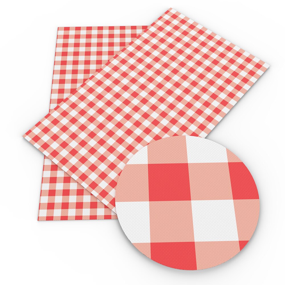 20*34cm plaid printet imiteret læder ark vinyl kunstlæder tøj polstring diy øreringe tilbehør ,1 yc 12903: 1113464001