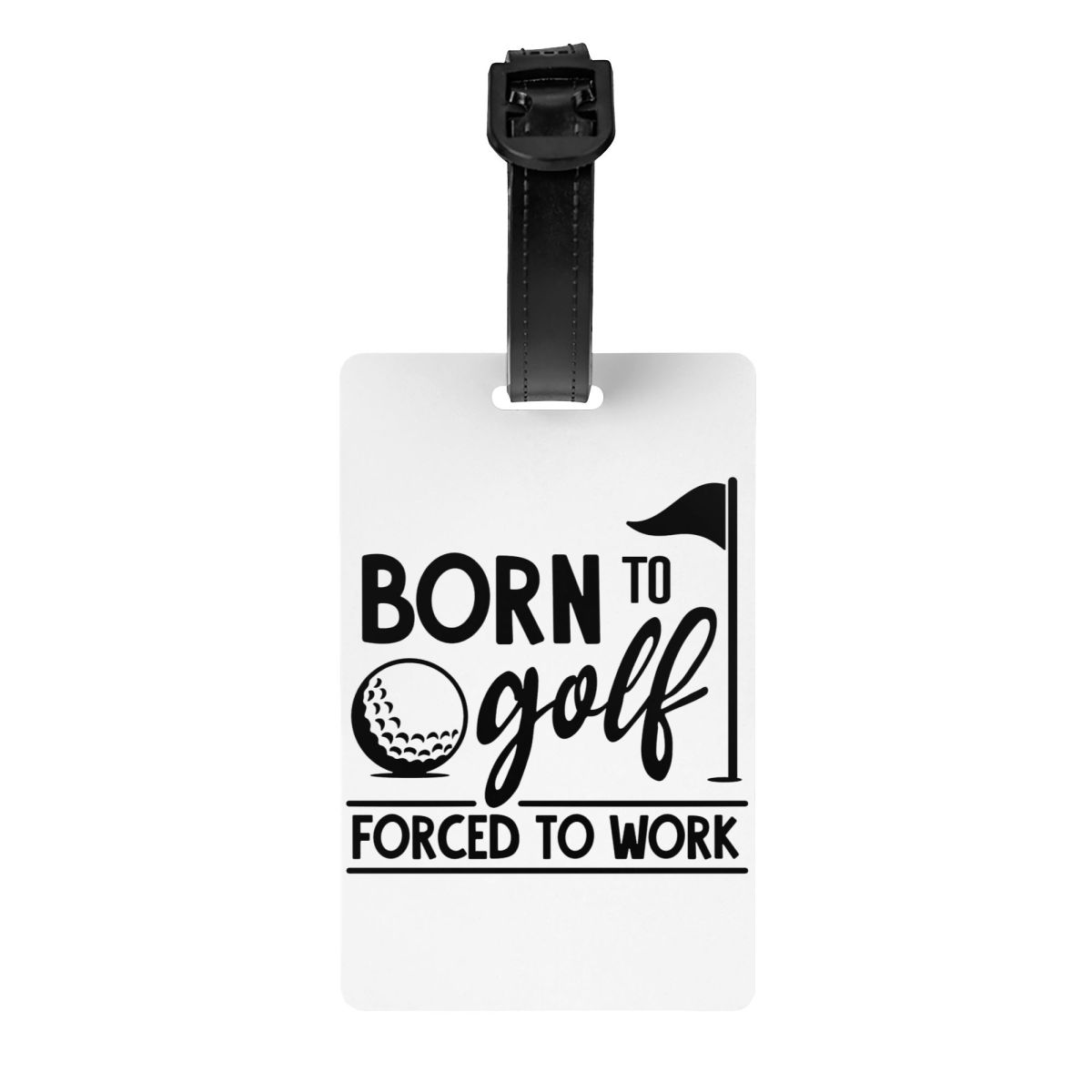 Blijf Kalm En Speel Golfbagagelabels Voor Koffers Schattige Bagagelabels Privacy Cover Id Label: plum