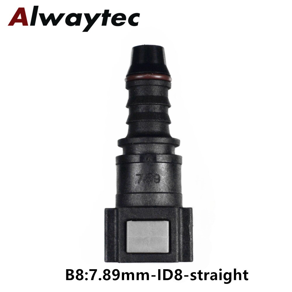 Car styling Universal Fuel Line fitting OE Fuel Line Quick Connector fit for ID8 Nylon tube: B8-5PCS