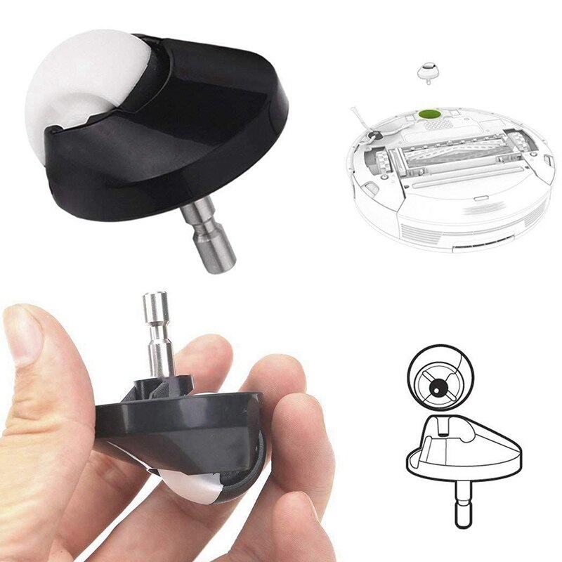 Reemplazo de Roomba rueda de ruedas para Roomba 980, 960, 770, 780, 690, 650(500, 600, 700, 800 y 900 Series) piezas de aspiradora 2 uds de la rueda delantera