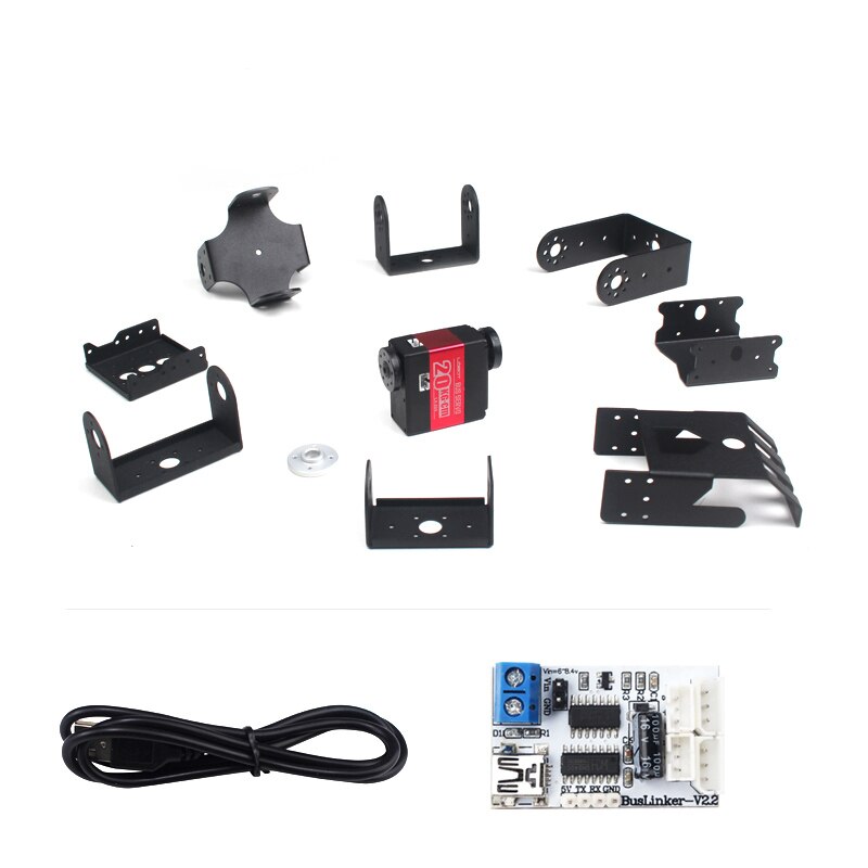 LX-224 20kg Three-port Bus Servo Intelligent Serial Robot Steering Gear High Torque High precision for Bionic Robots Joints
