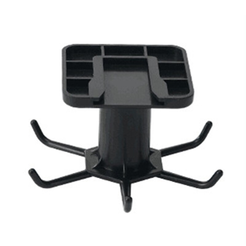 Rotatable Kitchen Organizer Rack Kitchen Goods Storage Container Suitable for Kitchens &amp; Bathroom Hook Storage Racks: Black