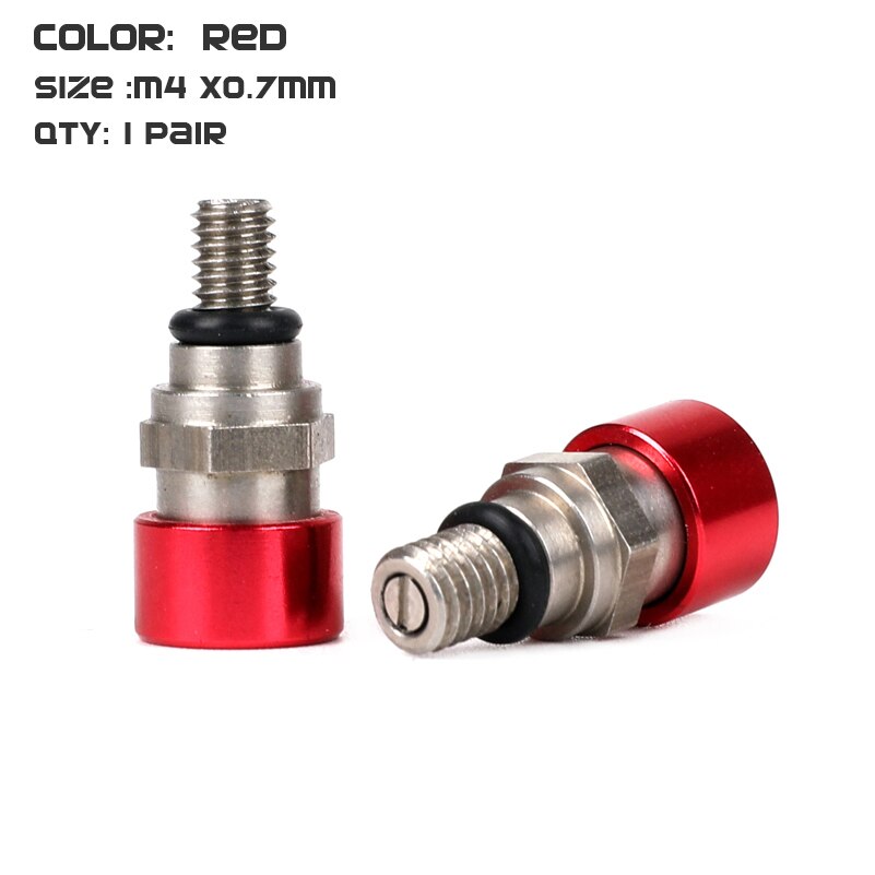 M4x 0,7 MM Gabel entlüfter Linderung Ventil Verwenden Für KTM EXC EXC-F250 SX350 SXF250 SXS 250 XC350 XCR XCW450 XCF XCRF MXC MX SMR WP: rot
