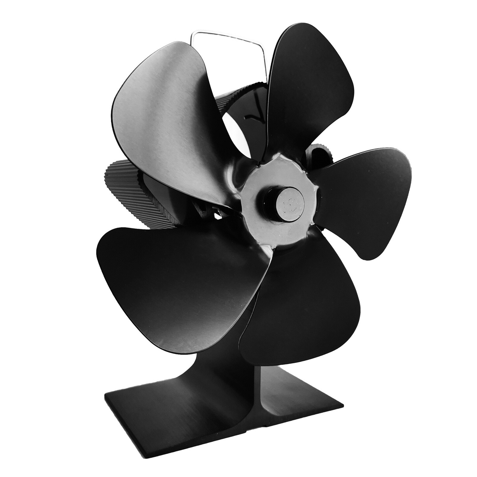 The Fireplace Fan 5 Blade Quiet Safe Heat Powered Stove Fan Eco Wood Stove Fan For Home Warm Winter SF104G: Default Title