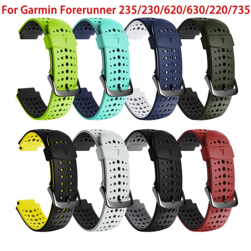 Vervanging Watch Band Zachte Siliconen Band Voor Garmin Forerunner 235/230/620/630/220/735 Smart Polsband band Armband