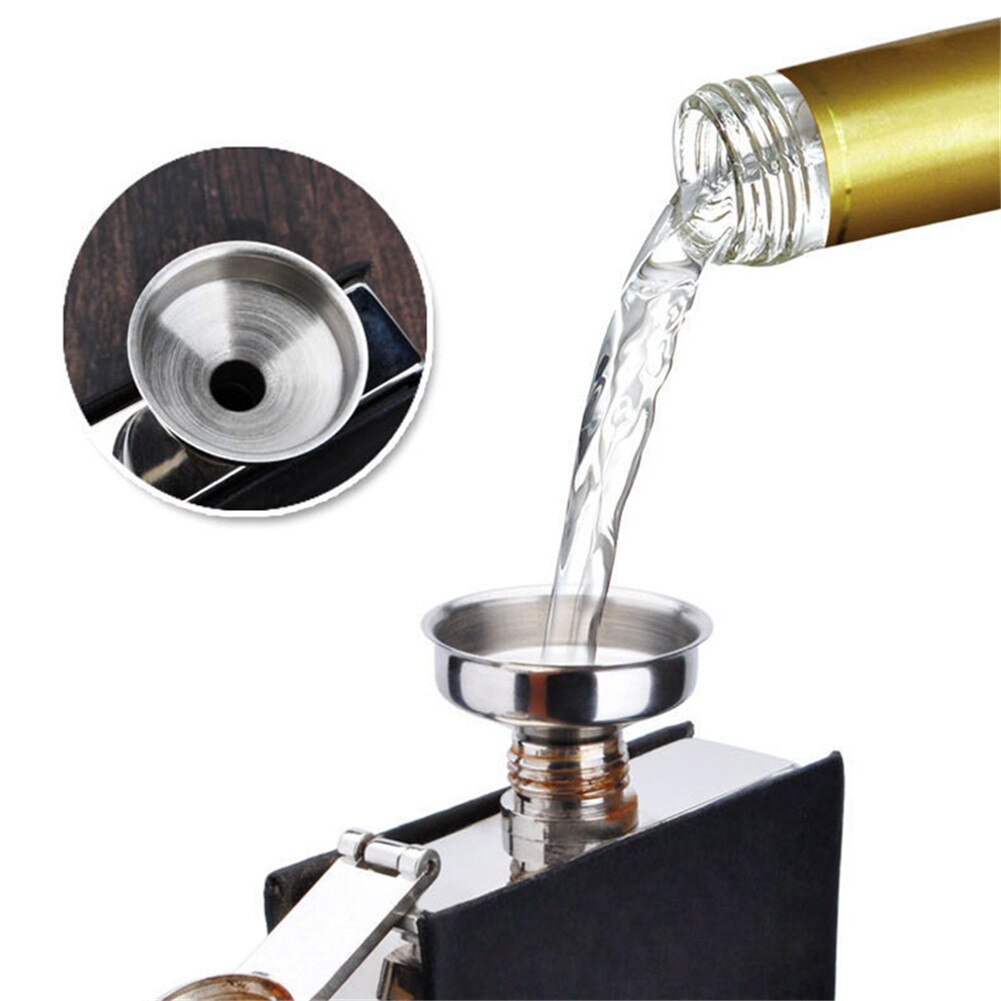 Mini Stainless Steel Bar Wine Flask Funnel Small Mouth Funnels For Filling Hip Flask Beer Liquid Bar Tools Consistent