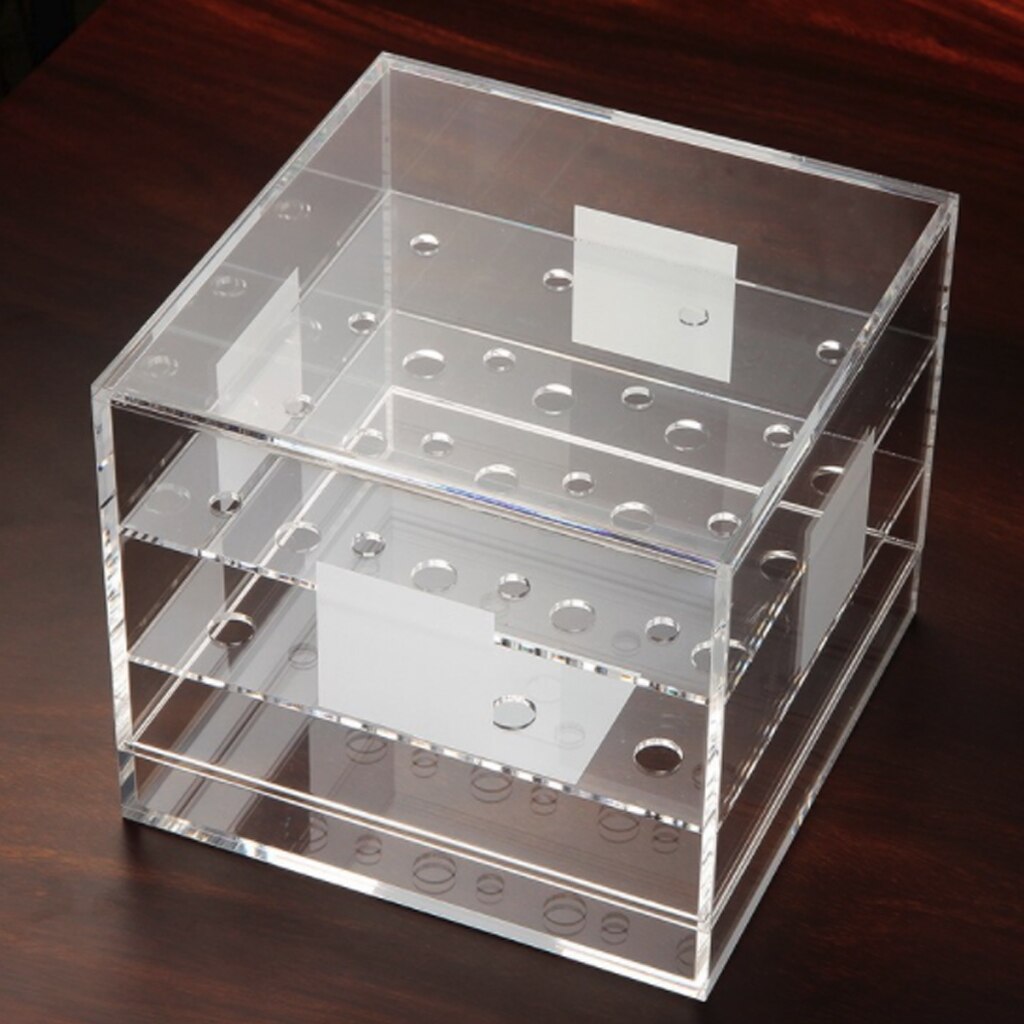 Rozenbloem opbergdoos met deksel acryl transparante cosmetische doos make-up opbergdoos diverse opbergdoos kast organizer