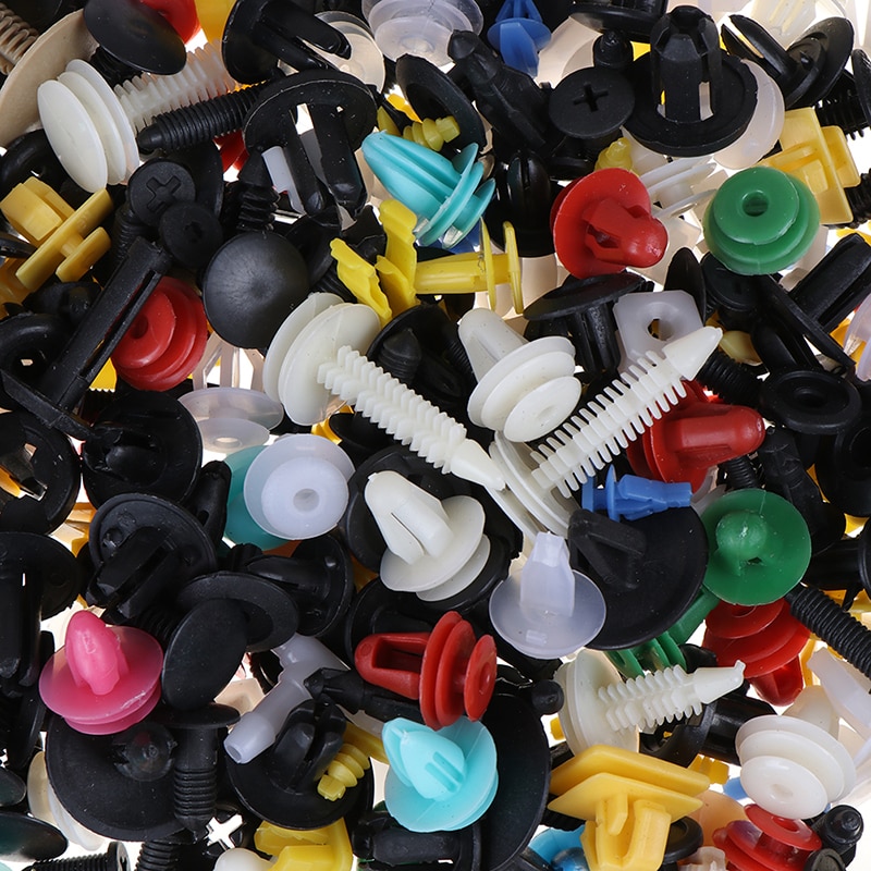 500 st märke och stötfångare skärmkant plast dörrpanel nit plast blandad bil bilfästklämma
