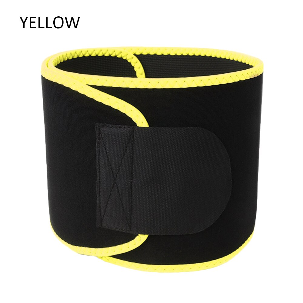 Back Support Waist Trainer Trimmer Belts Waist Trimmer A djustable Fitness Equipment for Sport Gym Fitness Weightlifting Slim: Yellow