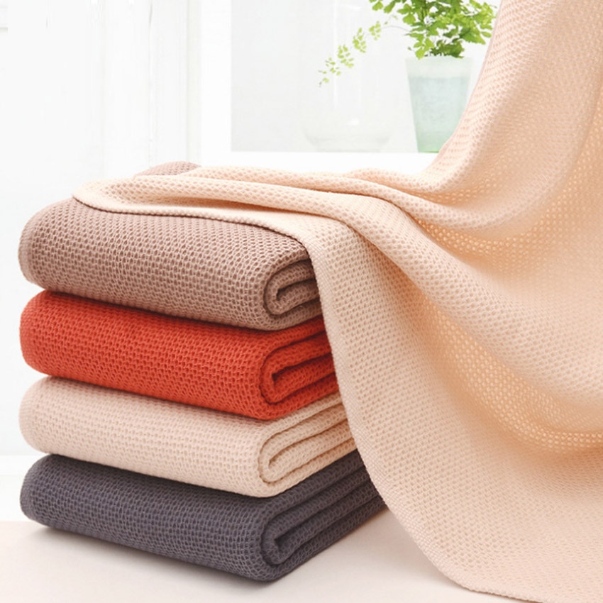 Honeycomb absorberende badehåndklæder bomuld tykkere jacquard almindeligt badehåndklæde 70 x 140 stort håndklæde