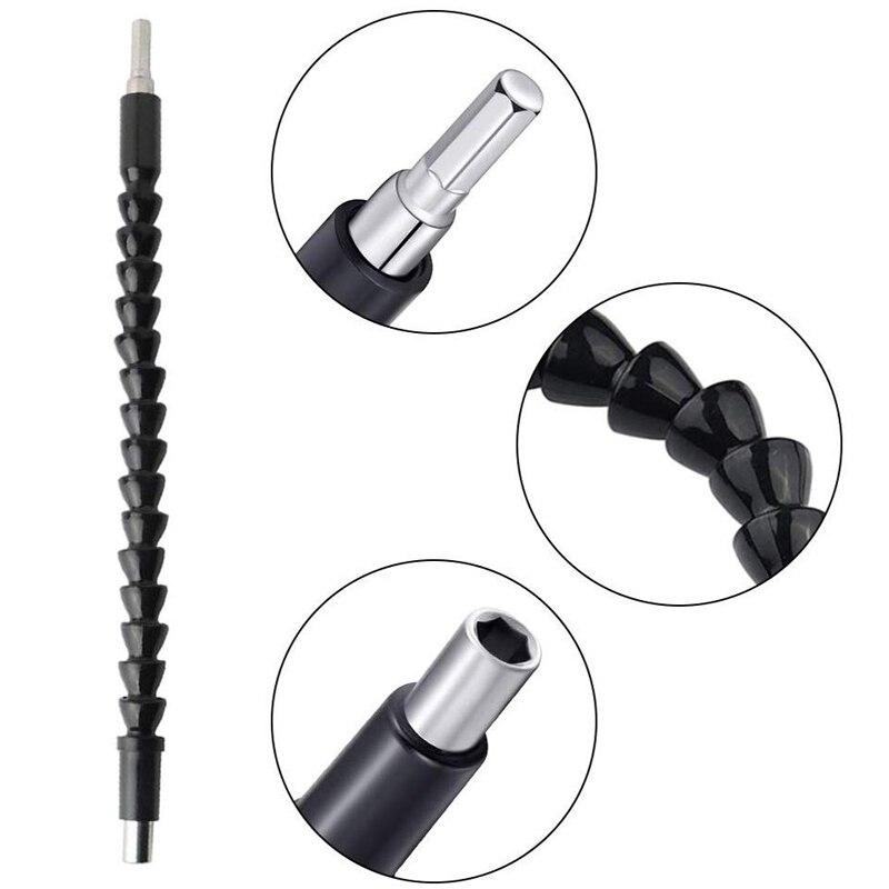2Pcs Flexible Drill Adapter Hex Bit 105 Degree Angled Electric Screwdriver 1/4 Drill AdapterBlade Holder Attachment Drill