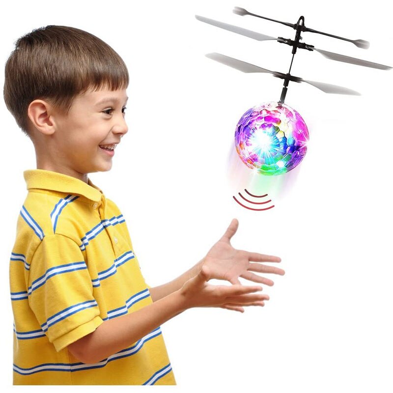 Usb Lading Vreemde Mini Crystal Ball Inductie Vliegtuigen Kleurrijke Licht Drijvende Afstandsbediening Speelgoed