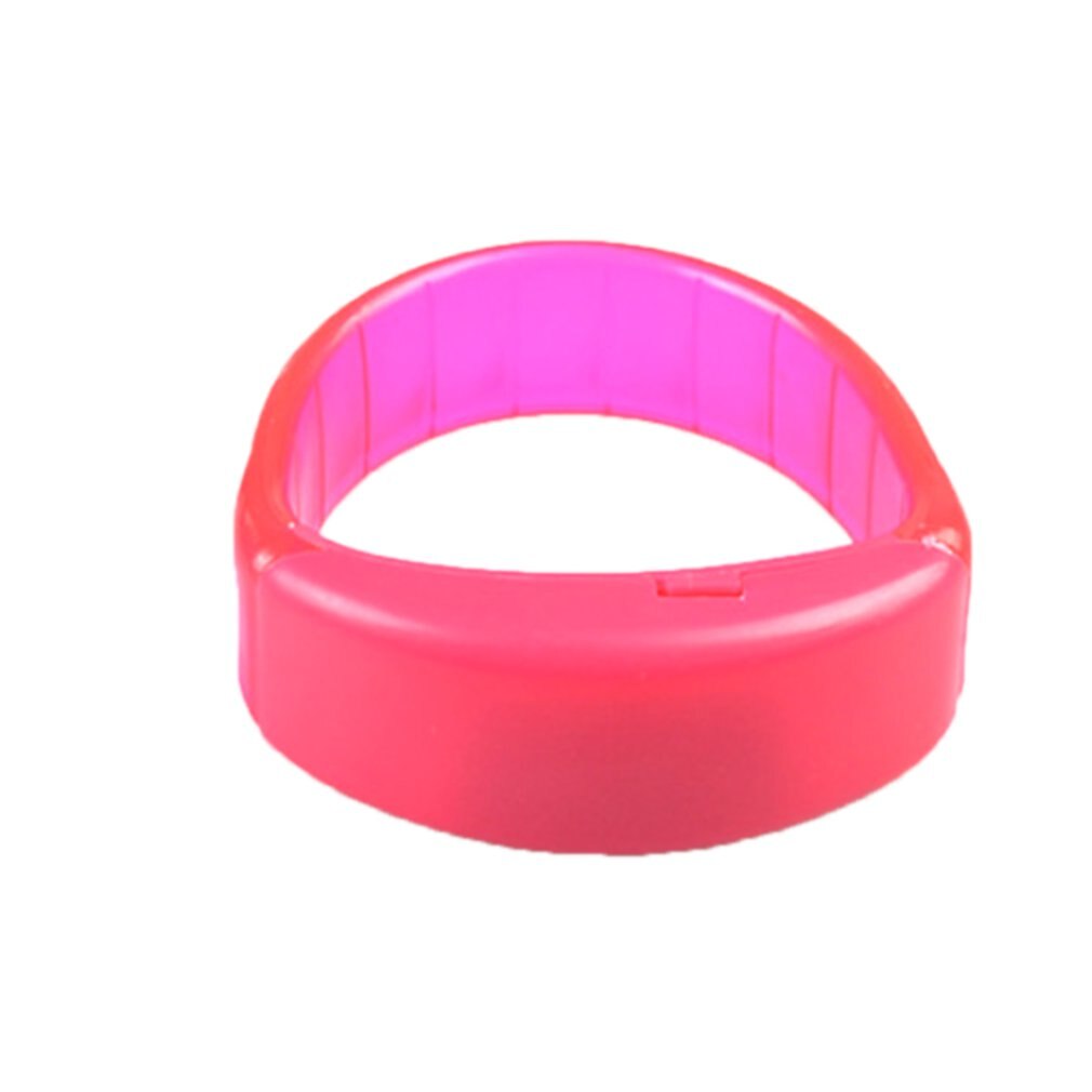 Colorato di Plastica ah CONDOTTO LA Luce su braccialetto Controllo Vocale Lampeggiante Braccialetto Del Braccialetto sbarra discoteca Halloween incandescenza Rifornimenti Del Partito Del Regalo del Giocattolo: 5