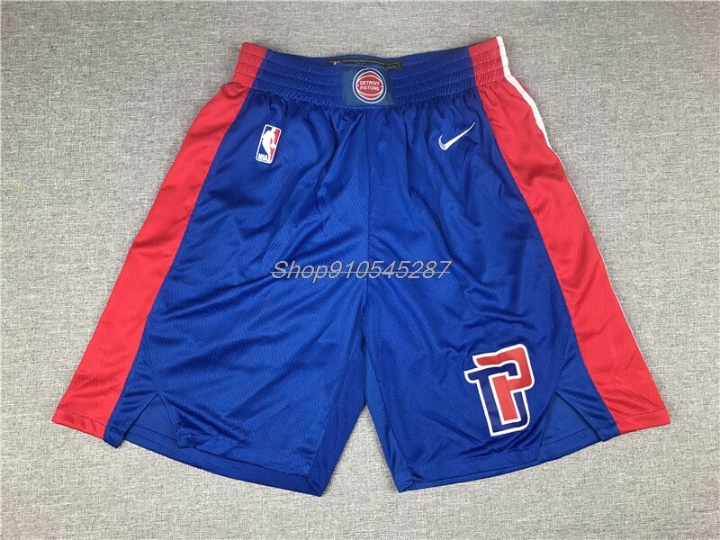 Pantaloncini da basket da uomo NBA Detroit Pistons #11 eidah Thomas pantalone corto da Jogging retrò Swingman: 2 / M