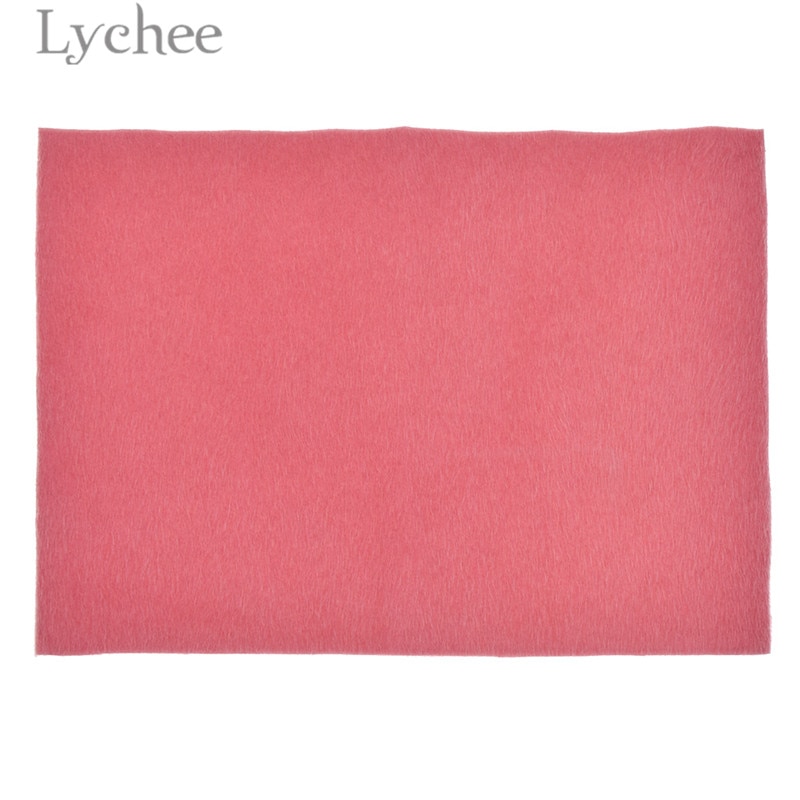 Tela flocada de piel sintética de color liso 21 x 29cm a4 de lychee life, material de costura artesanal para bolsos y prendas.
