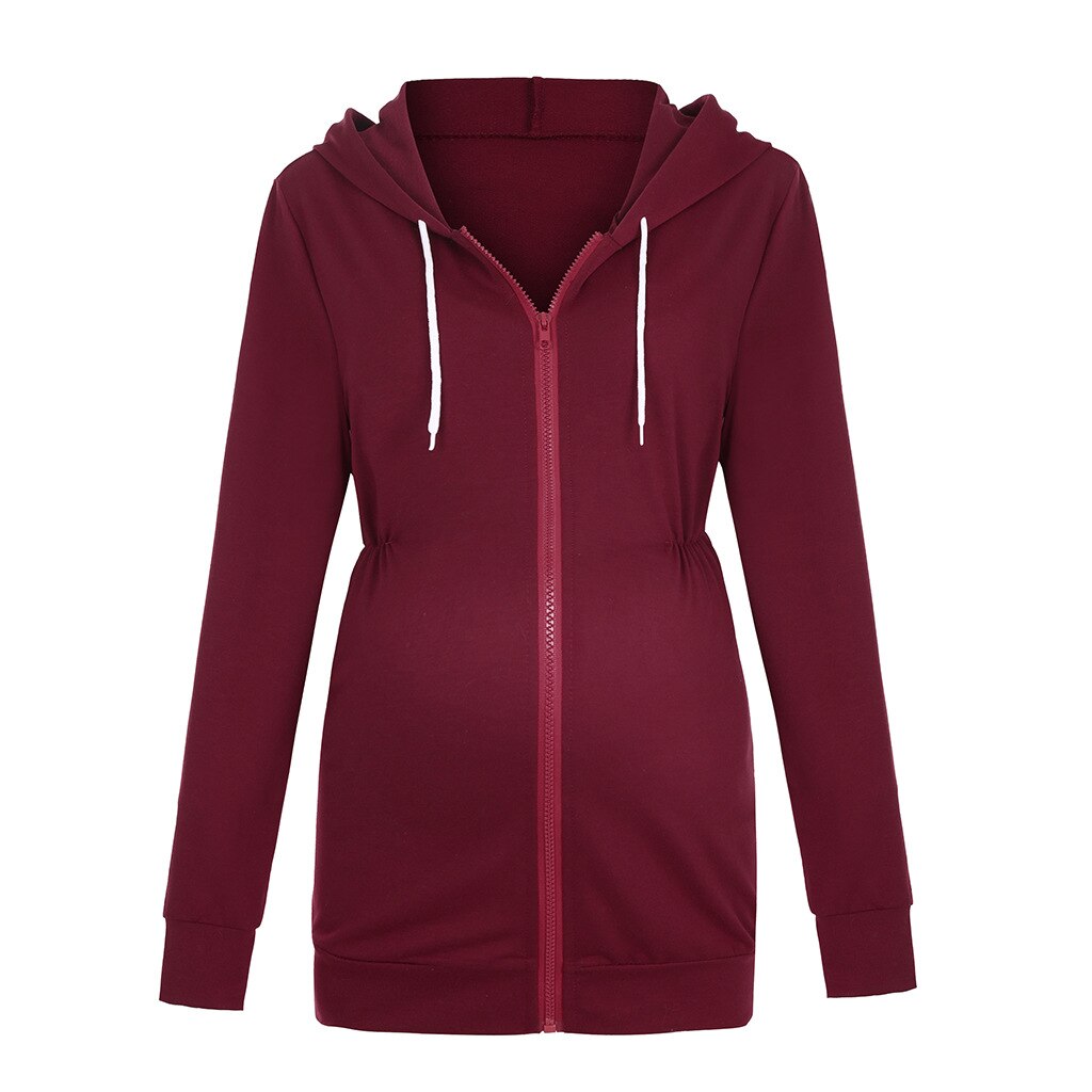 Mutterschaft Kleidung für Schwangere Frauen Stillen Sweatshirt Langarm lässig Pflege Hoodie Spitzen Schwangerschaft Kleidung Mäntel
