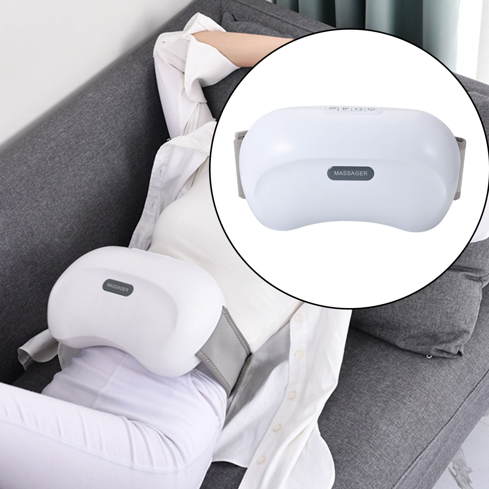 Bauch Massagegerät Gürtel Zurück Schmerzen Automatische Abschaltung mit EU Stecker Heizung Pad für Magen