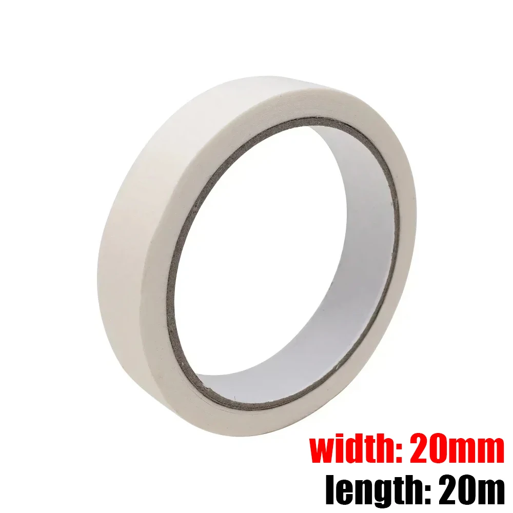 3/1 Rolls Masking Tape White Car Painting Spraying Single Side Adhesive Tape Paper DIY Oil Painting Sketch Paper Stationery: Champagne / 5m