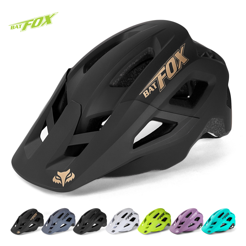 BATFOX casque de cyclisme intégralement moulé VTT visière casque de vélo hommes femmes casco bicicletas hombre vtt casques