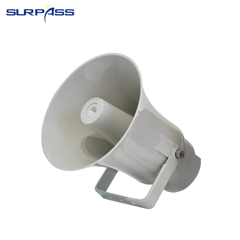 Waterproof IP66 Horn Speaker Outdoor PA Speakers Broadcasting System 30 Watts Loundspeaker ABS Bugle Audio 8Ω for Studio