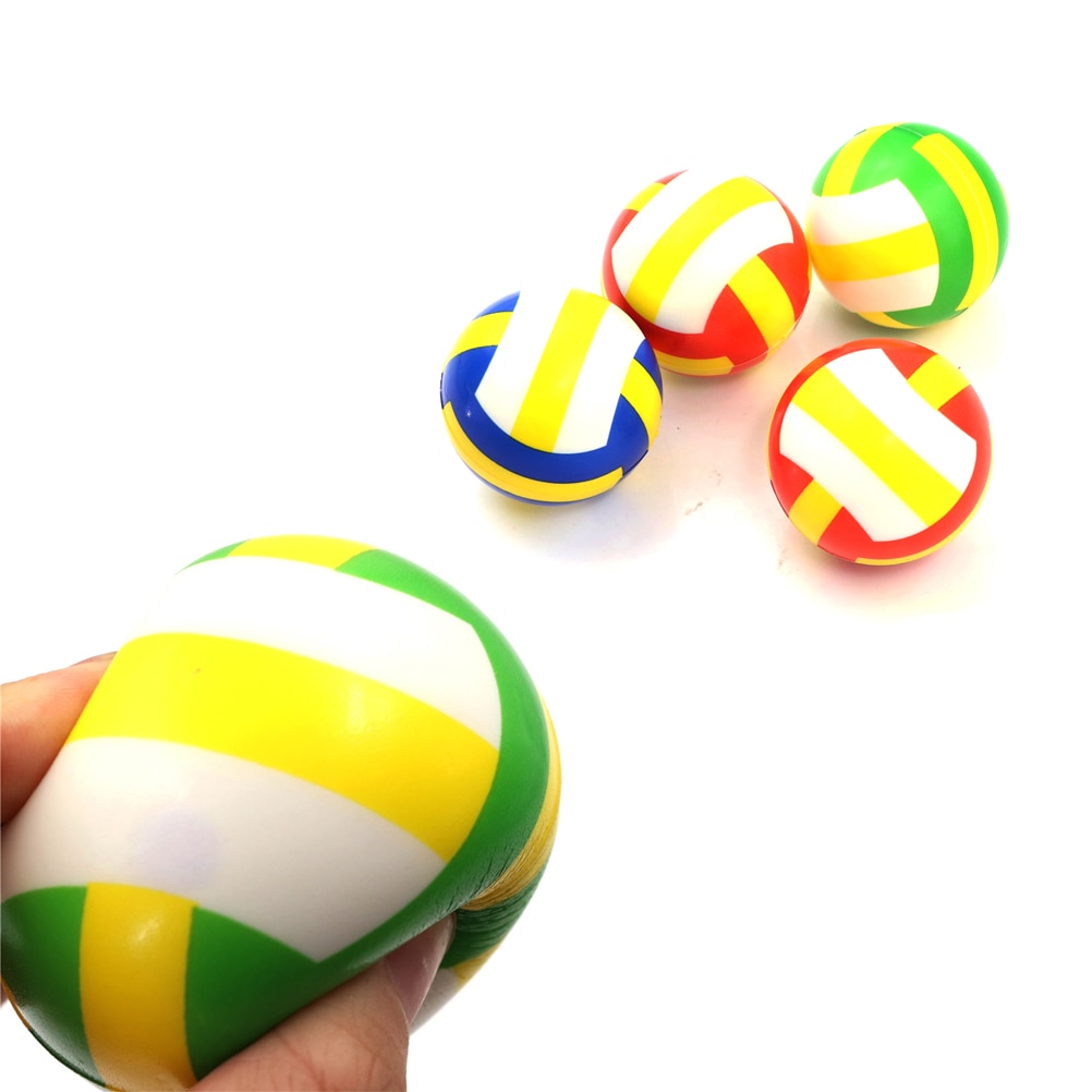 1Pc Hand Pols Oefening Stress Squeeze Soft Foam Bal Speelgoed Kids Outdoor Speelgoed Volleybal Vorm