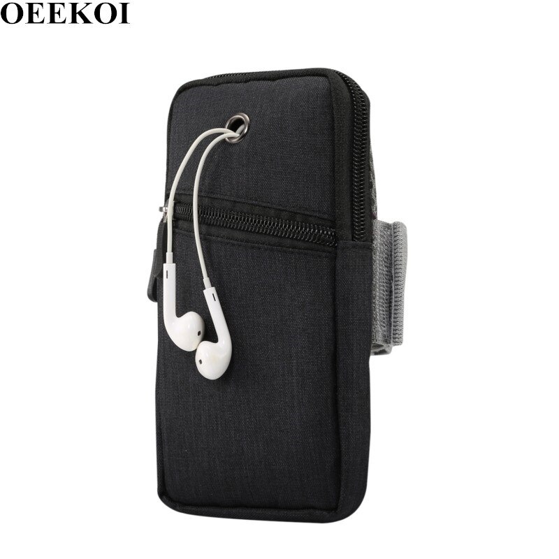 OEEKOI Universal Outdoor Sport Armband Phone Bag voor Cubot P20/J3 Pro/Power/Nova/R11/ x18 Plus/X18/Cheetah 2/S550 Pro/Dinosaurus: Black