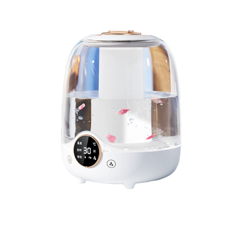 3L dubbele spray luchtbevochtiger verstuiver USB grote capaciteit thuis mute slaapkamer kantoor nachtlampje digitale display luchtbevochtiger: Chocolade