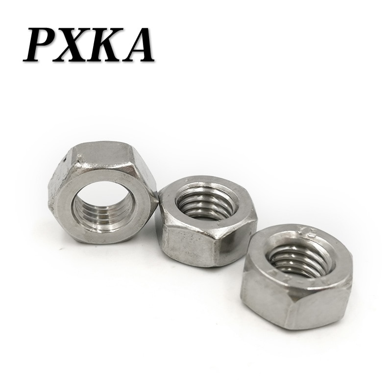 Authentique 316l écrous/écrous hexagonaux en acier inoxydable  m4 m 5 m 6 m 8 m 10 m 12 m 14 m 16 m 18 m 20 m 24
