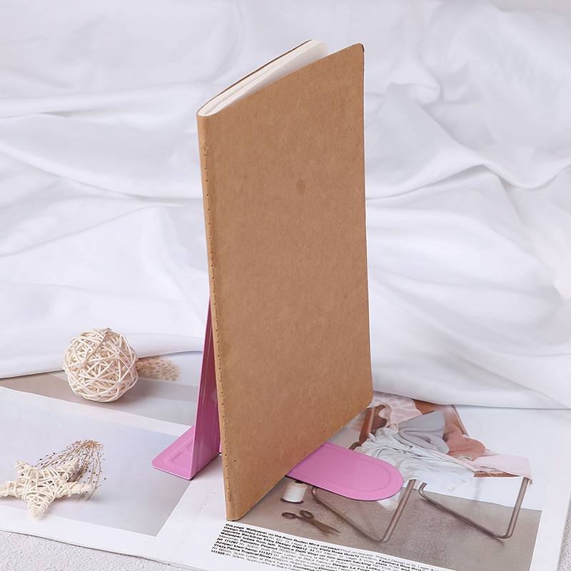 Sujetalibros metálico de estilo sencillo, soporte para libros en forma de L, organizador de escritorio, soporte para libros, papelería escolar, suministros de oficina