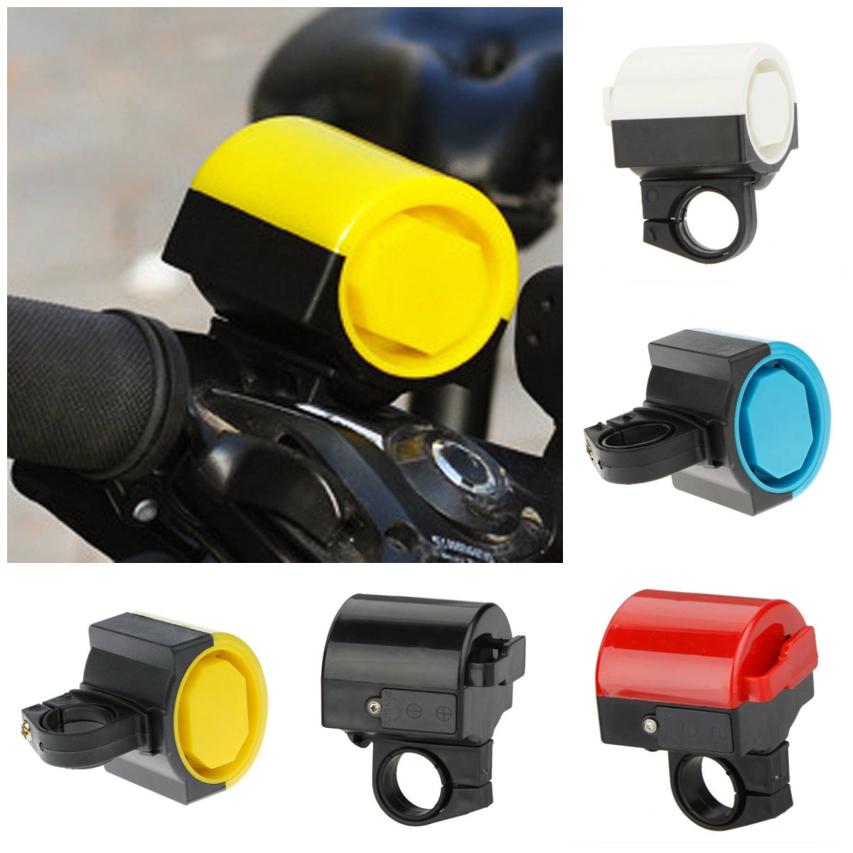 Mtb racefiets fiets elektronische bel luide claxon fietstoeter sirene houder