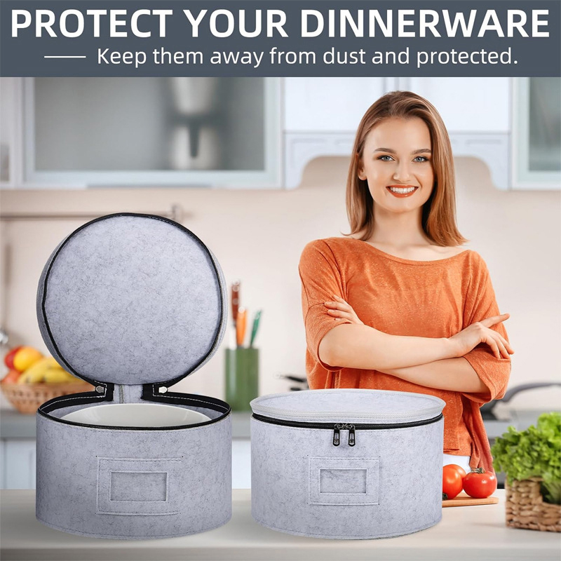 Vilt Opbergtas Glazen Bekerrek Kookplaat Soep Lepelhoes Afwasstofhouder Reizen Keukenaccessoires Plank Organizer