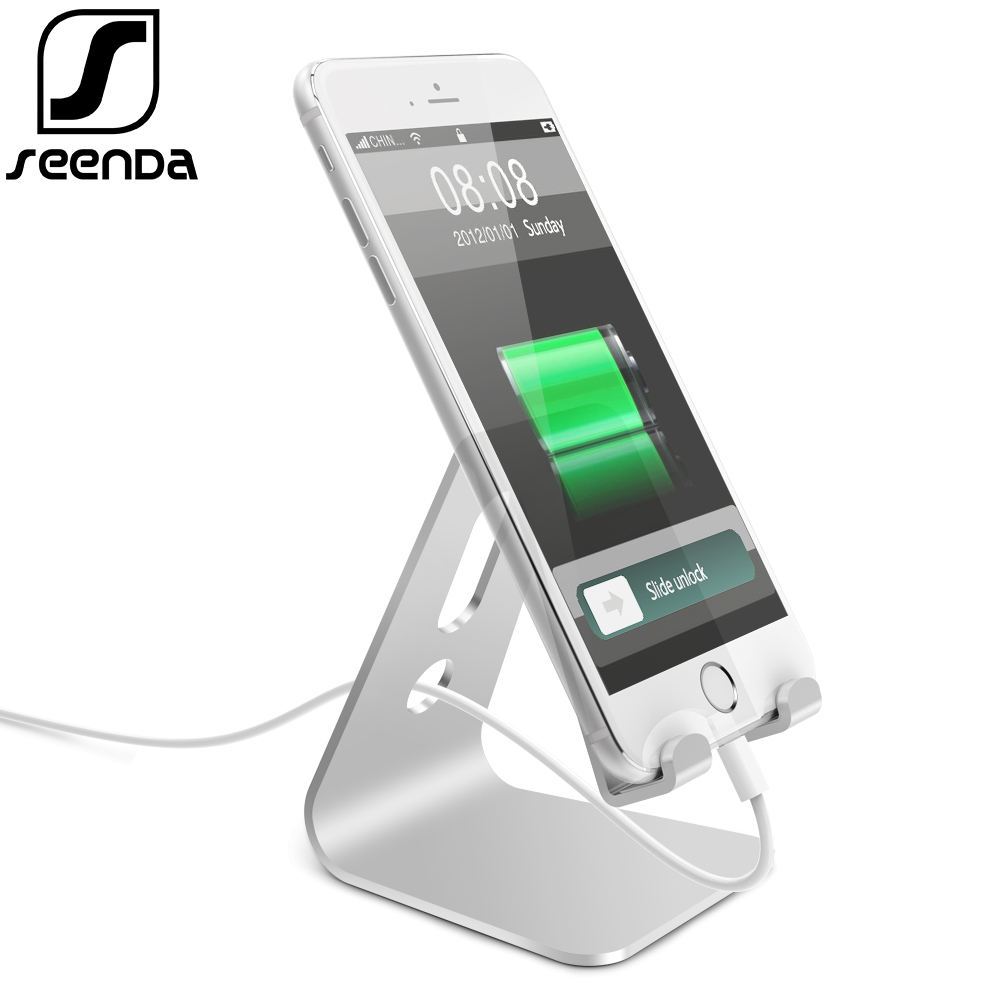 Seenda Universal Aluminium Tablet Stand Desk Houder Voor Telefoon Charge Stand Cradle Mount Voor Iphone Metalen Standaard Voor Ipad