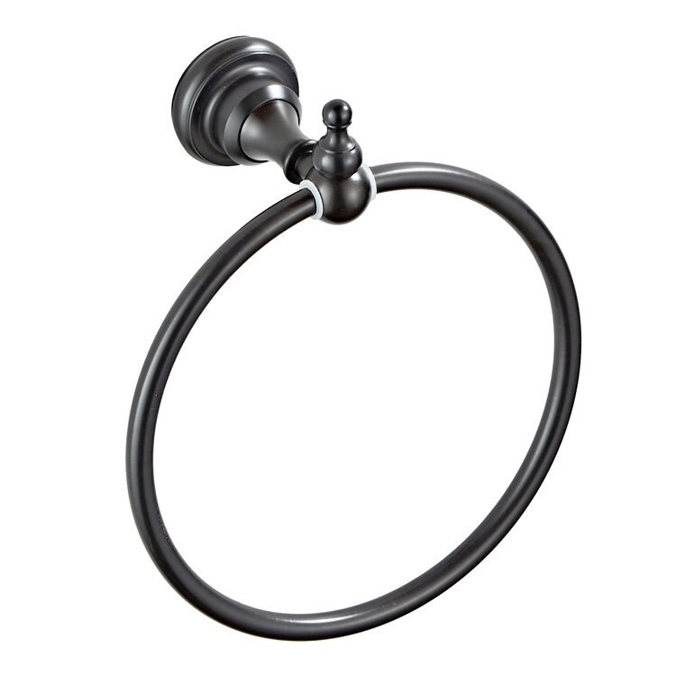 Wal-Mount Oil Rubbed Bronze Towel Ring Classic Bathroom Accessories Bath Towel Holder Bath Hardware ZD1648