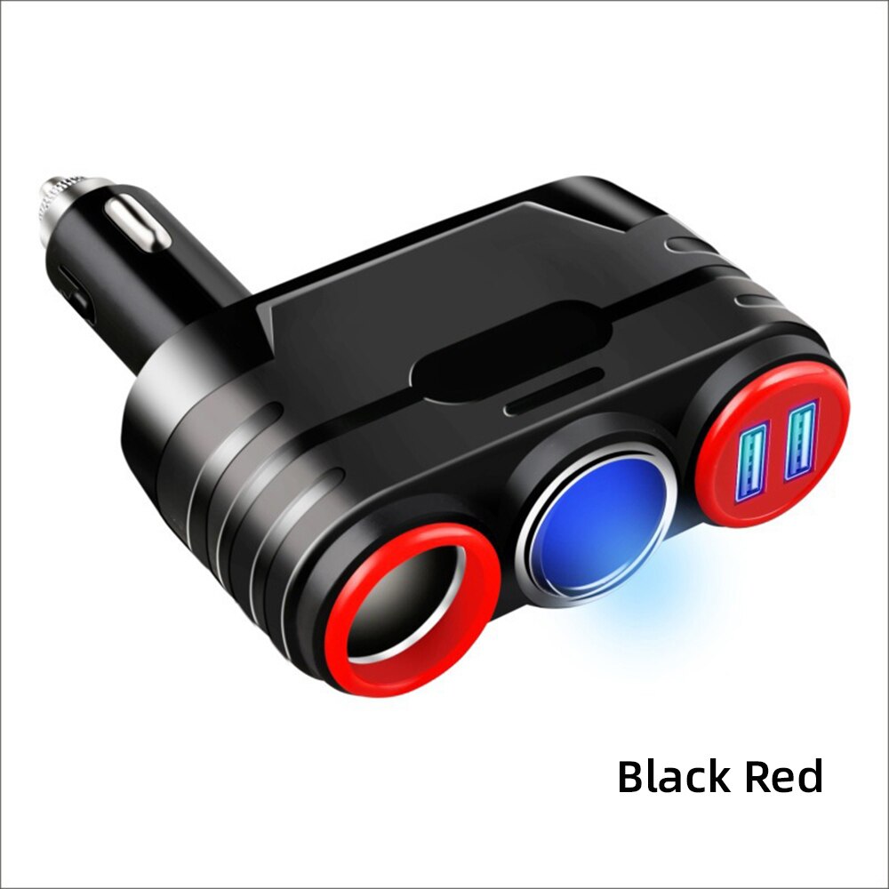 Kfz-ladegerät mit 3.1a dual-usb-anschlüssen für huawei  p30 p40 pro und nova 6 , zigarettenanzünder, universell, multifunktional, spannungserkennung, tragbar: Rot