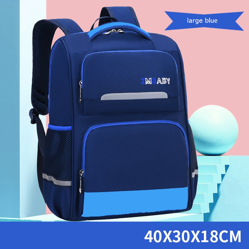 Kids School Rugzak Kinderen Schooltassen Voor Kinderen Satchel School Rugzakken Jongens Meisjes Orthopedische Schooltas Mochila Infantil: large blue