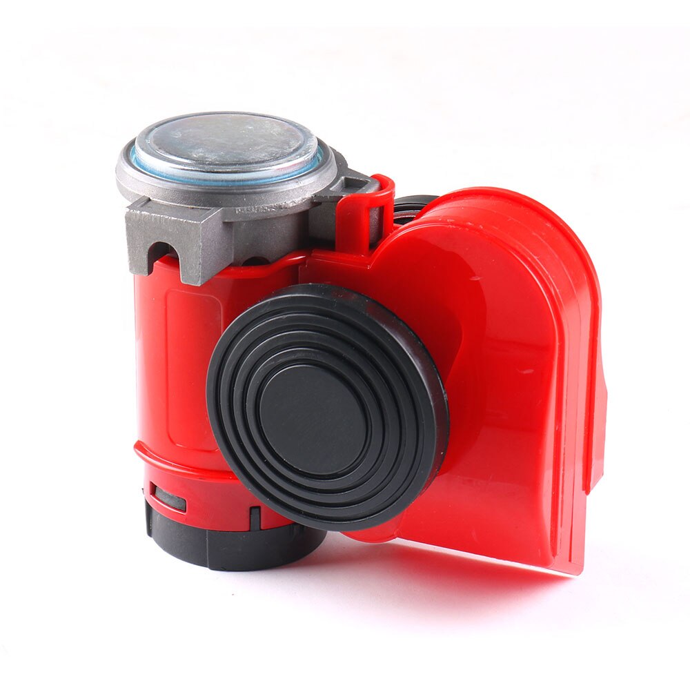 Red Snail Compact Air Horn 12V 115dB Air Car Truck Multi-tone &amp; Claxon Horns 450Hz for Cars Vehicles Motorcycle Boat RV