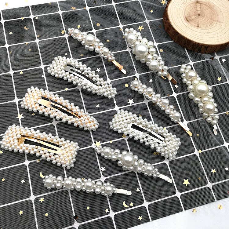 pearl hairpin ladies simple hairpin Korean hairpin hair accessories headdress styling accessories