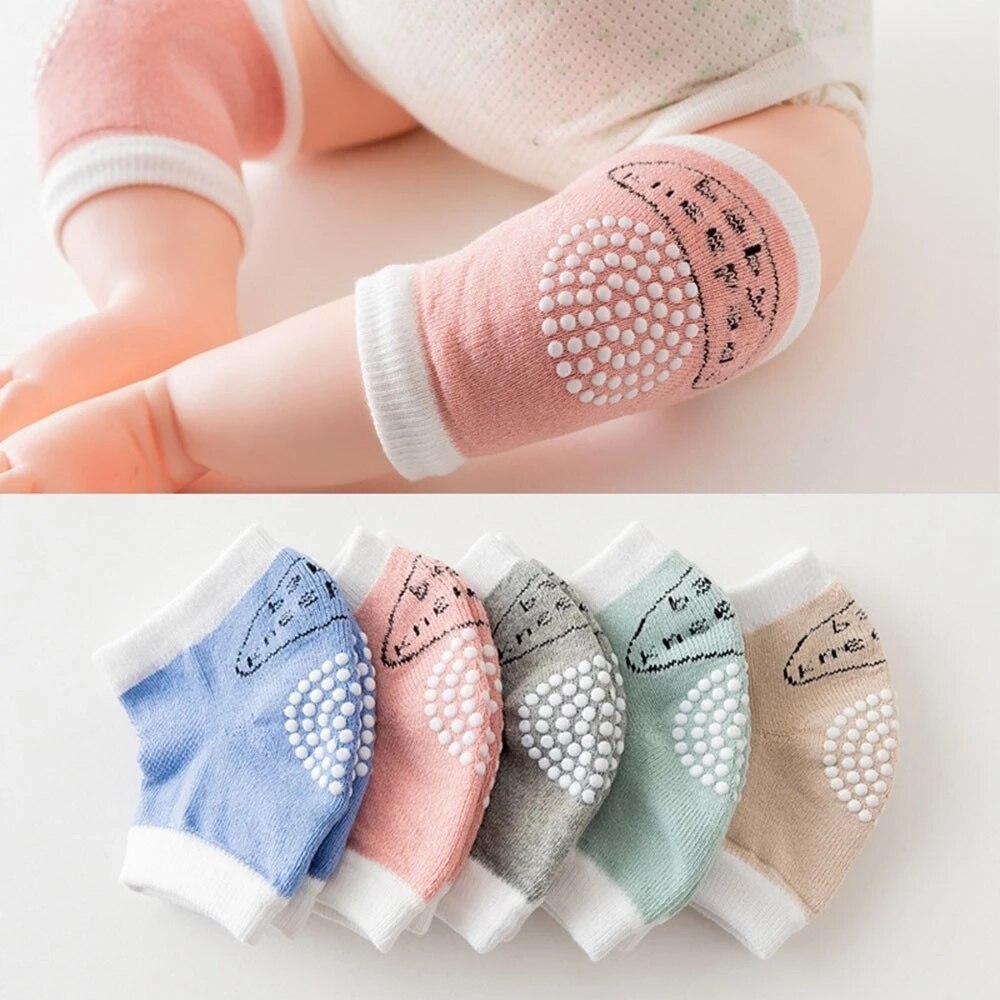 1 Pair Cute Crawling Elbow Kneepad Cushion Toddlers Baby Girls Boys Knee Pads Protector Safety Mesh Infant Leg Warmer