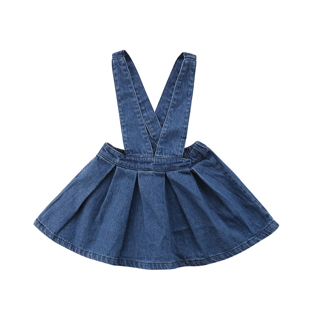 Børn baby piger sommer denim prinsesse overall kjole festkonkurrence bryllup sundress